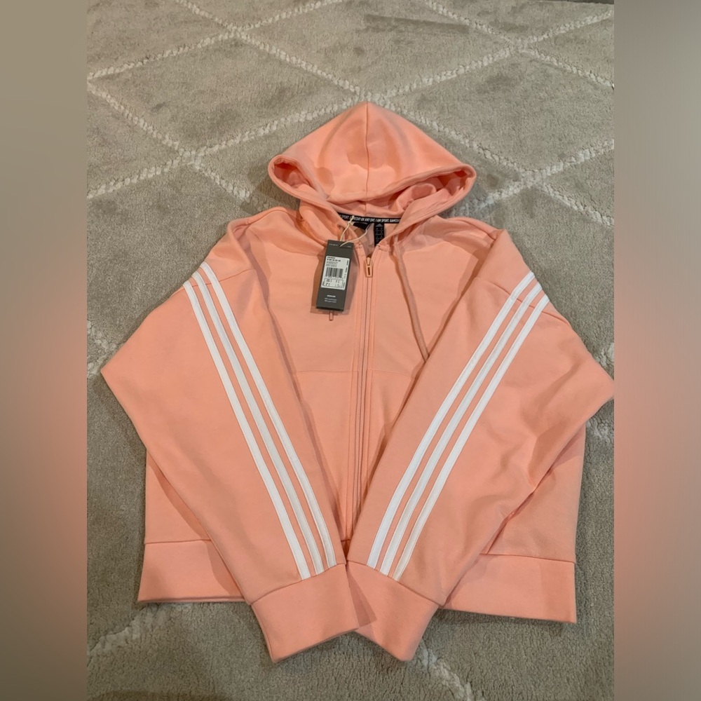 Adidas Coral Zip-Up Hoodie